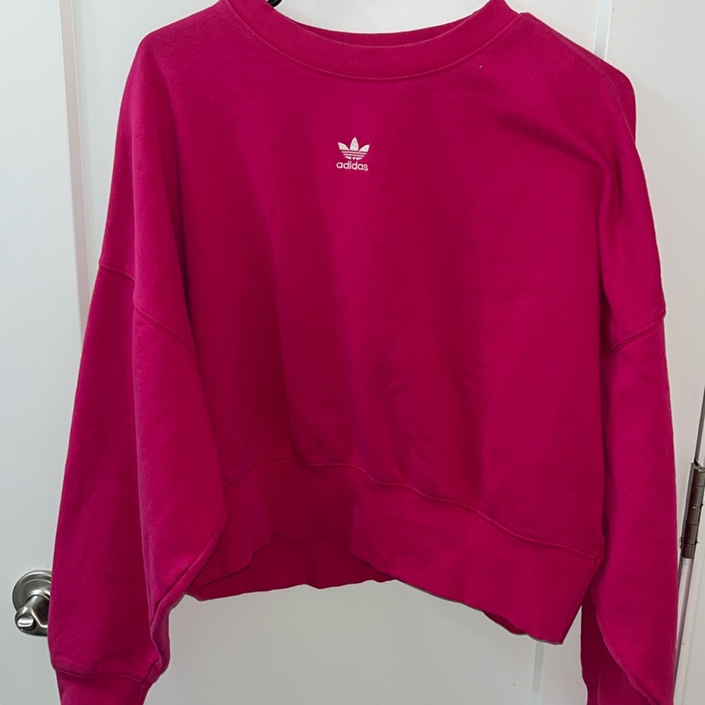 XS pink Adidas sweatshirt